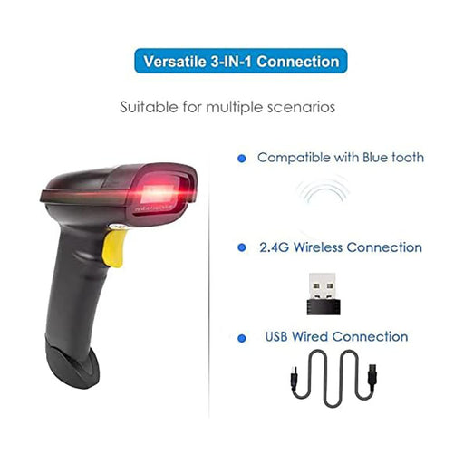 Wireless Barcode Scanner 1D 2D 2.4GHz