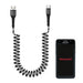 Coiled USB-C Fast Charging Cable for Honeywell Scanners