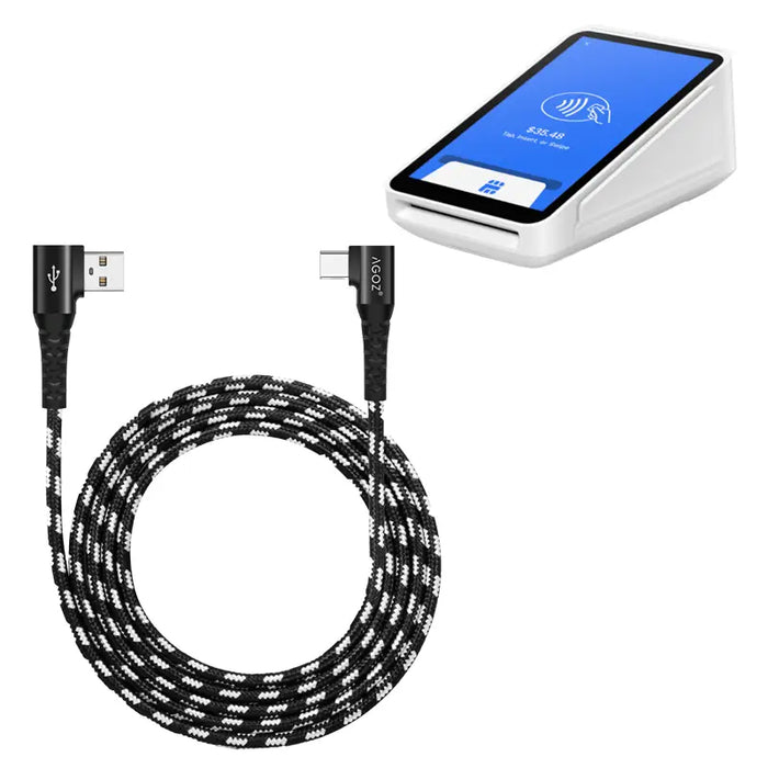 90 Degree Type-C USB Charger Cable for Square Terminal