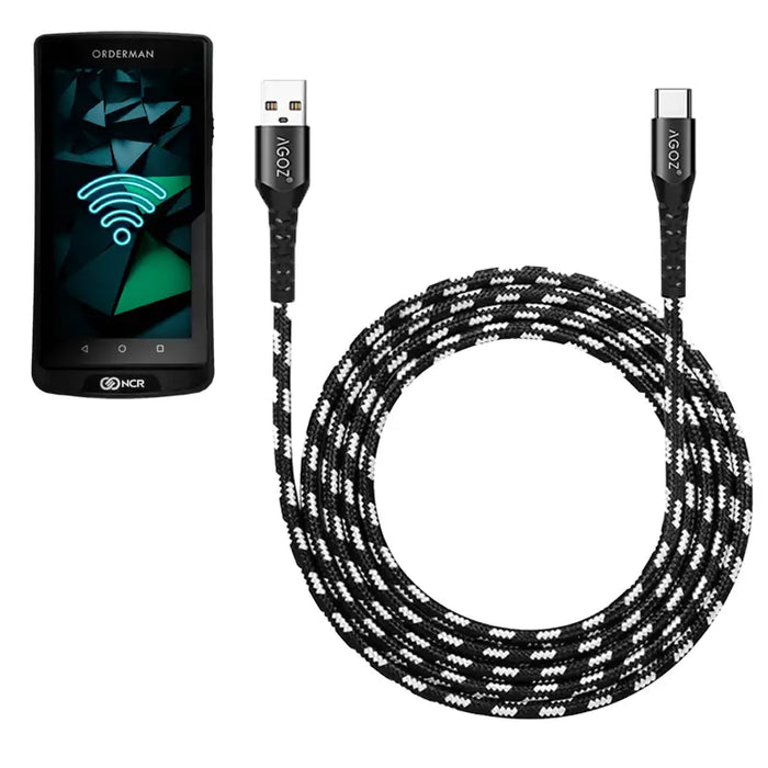 USB-C Fast Charger Cable for Orderman 10 Handheld