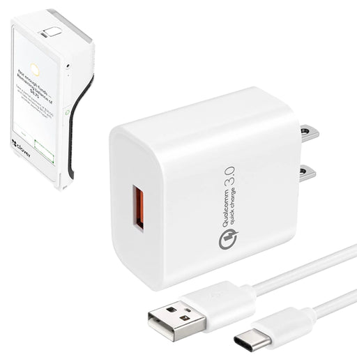 Wall Charger Adapter with USB-A to C Cable for Clover Flex 3