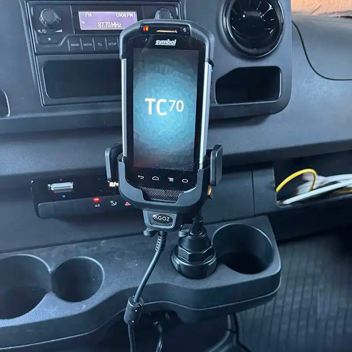 Vehicle Cradle Holder with Cup Stand for Handheld Scanners