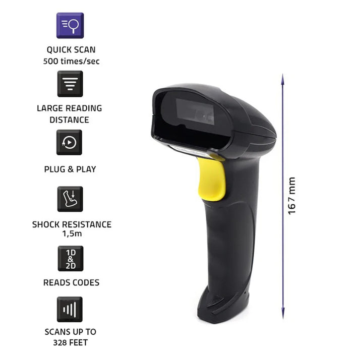 2D Bluetooth Barcode Scanner