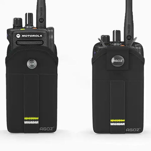 Rugged Motorola Radio Holster with Snap Closure