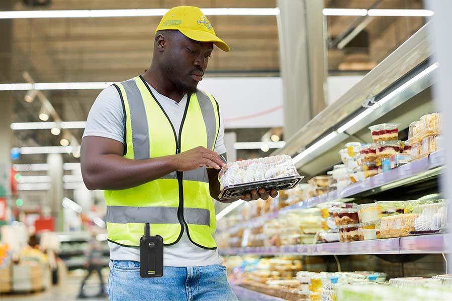 Durable Radio Holster with Snap Closure for Retail Workers