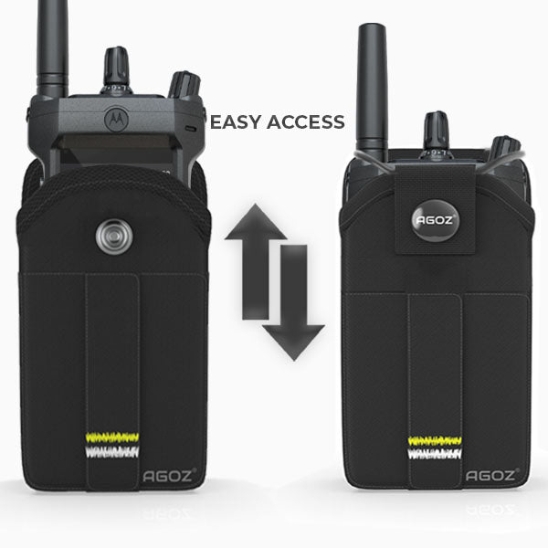 Rugged Motorola APX Next Radio Holster with Snap Closure